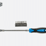 Flexible shaft screwdriver with bit set | HÖGERT HT1S090 (6/24)