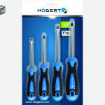 S) HT1S094 სახრახნისების ნაკრები 4 ცალი, S2 მეტალი 4-piece screwdriver set, S2 steel (6/36)