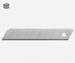 HT4C662 Utility Knife, 10 Snap-off Blades, 18 mm, SK5 Steel, 10-piece Blister, Hoegert (24/288 pcs)