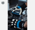 STOR protective mechanical gloves, black/blue, size 10 - Image 4