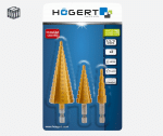 Набор ступенчатых сверл 4–32 мм, 3 шт. | Högert HT6D325 (10/50) — изображение 2