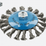 HT7D724 სახეხი დისკი 100 მმ მეტალის წნული 0.3 მმ Disc brush 100 mm, M14, steel wire 0.3 mm (6/60)