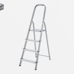 მეტალის კიბე ალუმინის საფეხურით 113, 1X4 (1130104)