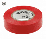 HT1P282 ლენტი საიზოლაციო წითელი Insulation tape 0.13 mm x 19 mm x 20 m, red HÖGERT (10/200)