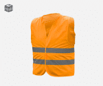 High-visibility safety vest, orange, size XL | Hogert ORLA HT5K232-XL